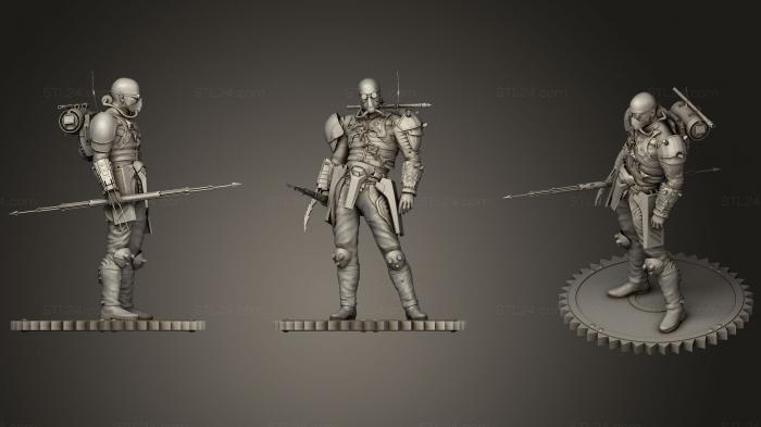 Статуэтки герои, монстры и демоны (Ладья, STKM_1120) 3D модель для ЧПУ станка